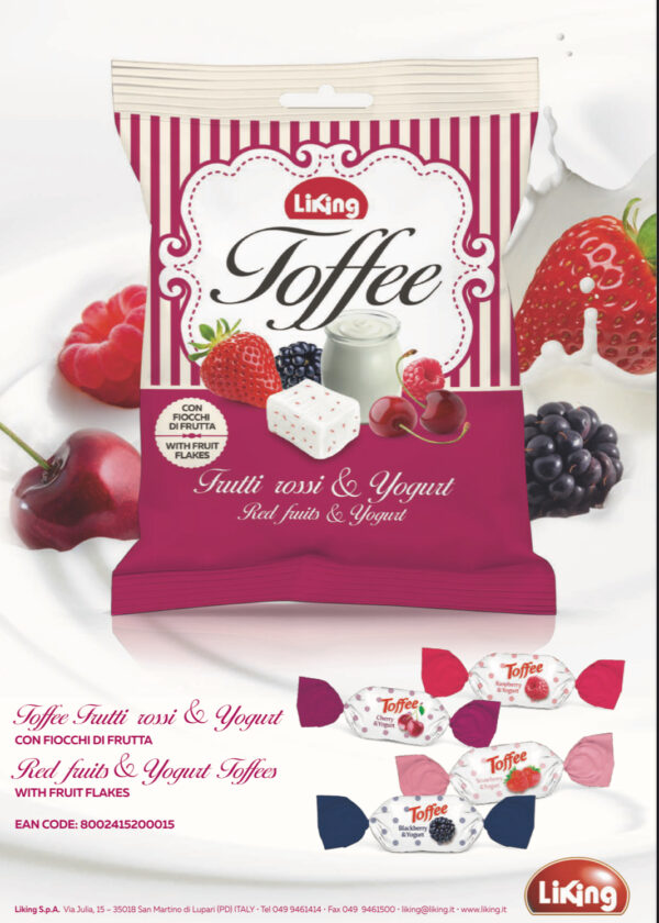 Caramelle Toffee Frutti Rossi